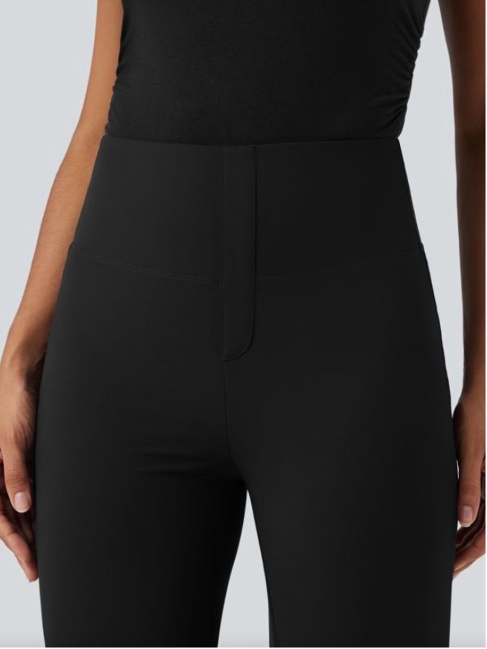 XLARGE. HALARA ALL DAY TUMMY CONTROL STRAIGHT LEG PANTS - Picture 3 of 10